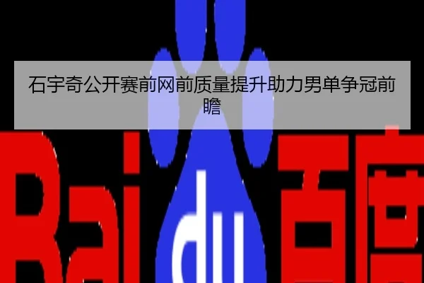 石宇奇公开赛前网前质量提升助力男单争冠前瞻